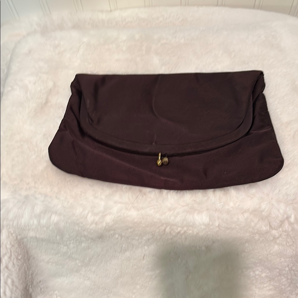 Vintage Mel -Ton Elegant Brown Clutch Bag
